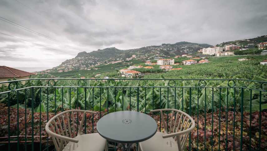 Aussicht vom Balkon der Deluxe-Zimmer