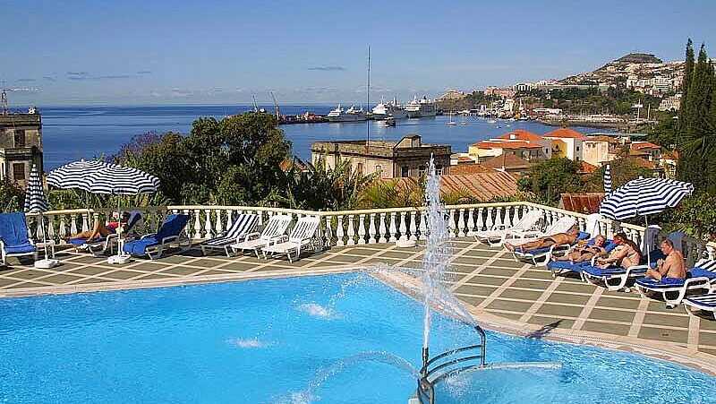 Pool mit Meerblick Quinta Bela Sao Tiago