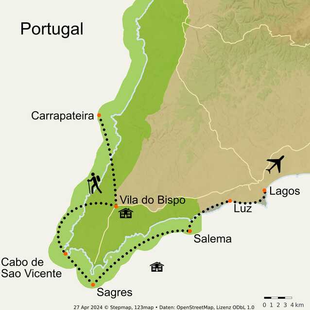 Stepmap-karte-algarve-wandern-individuell-fischerpfad-portugal-teil-2