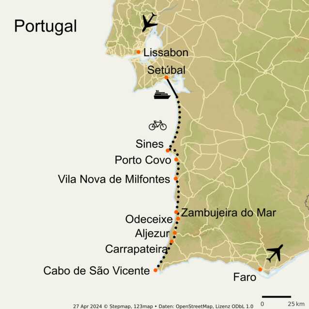 Stepmap-karte-rota-vicentina-by-bike