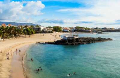 Strand von Tarrafal auf der Kapverden-Insel Santiago