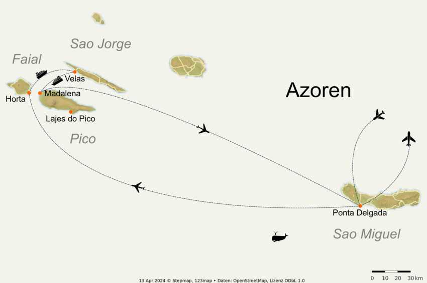 Karte-azoren-landschaft-pico-sao-jorge-faial