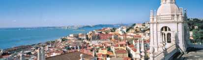 Lissabon und Umgebung: Ausblick auf den Tejo und den Lissabon Strand
