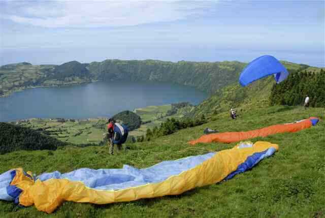 Paragliding auf den Azoren
