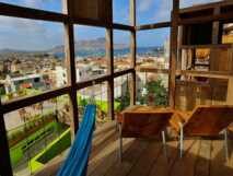 Ein Wunderschöner Ausblick auf Mindelo aus dem Hotelzimmer von Terra Lodge