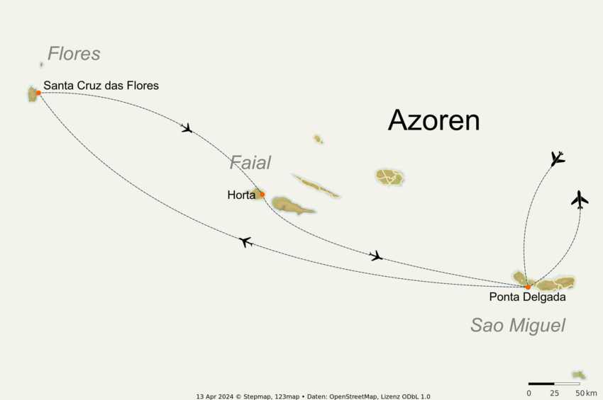 Karte-azoren-individuell-wandern