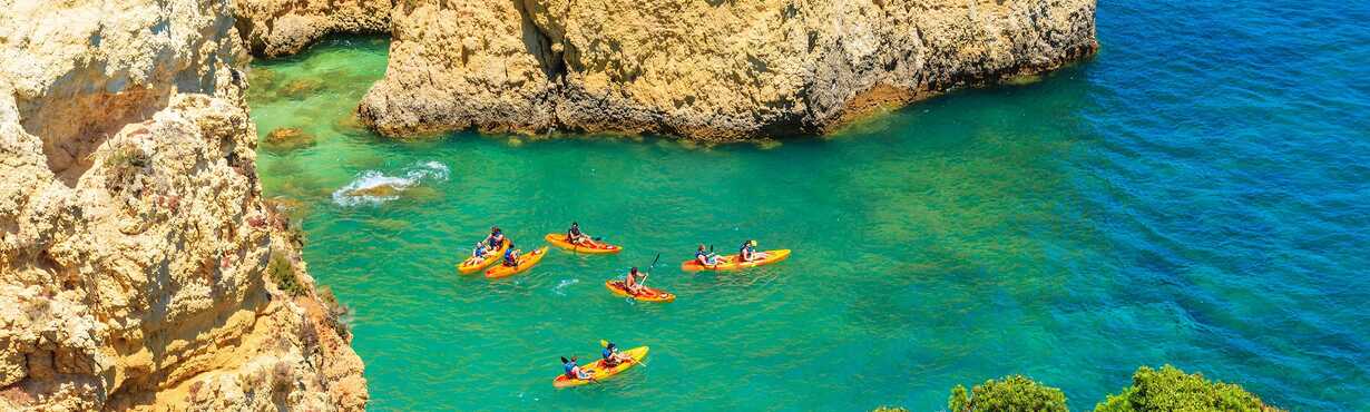 Erkunden Sie die Küste von Albufeira im Kayak- Bild 2