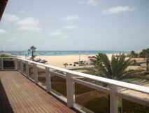 Morabeza Hotel-Aussicht aus der Terrasse Richtung Strand