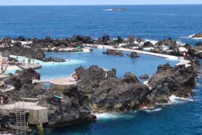 Lava-Pools im Meer vor Madeira