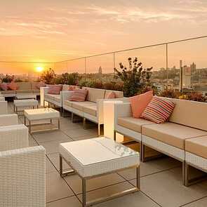 Premium downtown porto Dachterrasse lounge