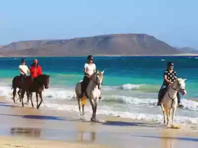 Sal auf dem Rücken der Pferde – Kapverden