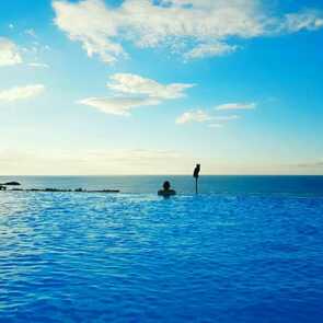 Infinity Pool Hotel Pedras do Mar Azoren