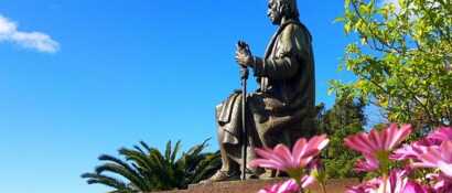 Kolumbus Statue im Park Santa Catarina in Funchal auf Madeira