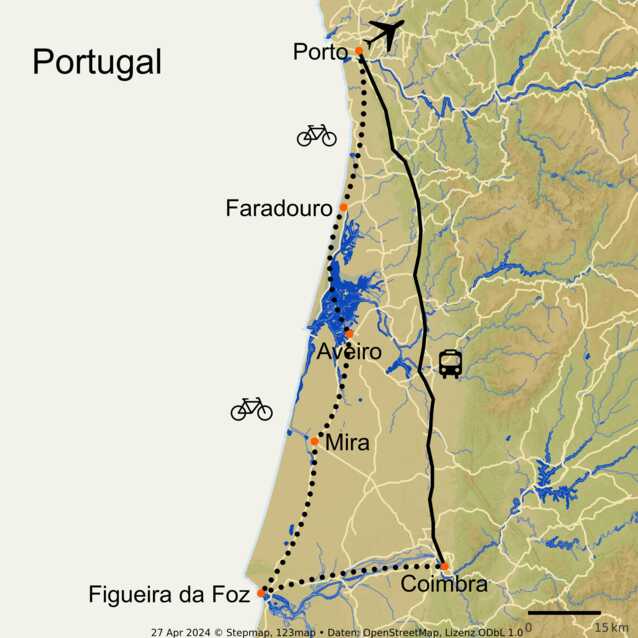 Stepmap-karte-fahrradreise-portugal-atlantikkueste-kultur-kulinarik