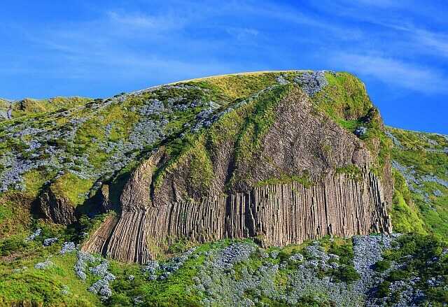 Hortensienpracht und Basaltsäulen - Rocha do Bordoes