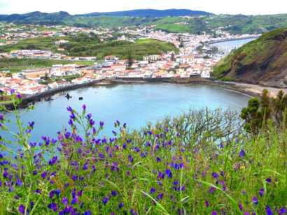 Faial view of Horta