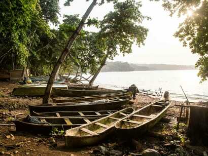 Fischeridylle im Urlaub auf Sao Tome und Principe