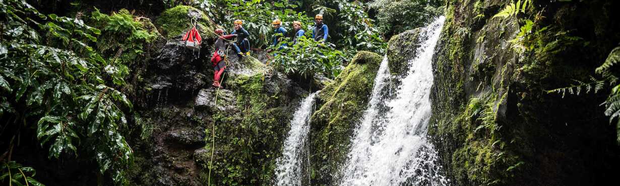 Canyoning-Abenteuer auf der Azoreninsel Flores