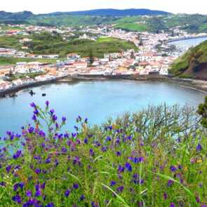 Faial view of Horta