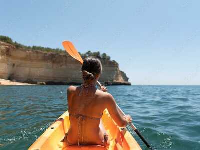 Erkunden Sie die Küste von Albufeira im Kayak