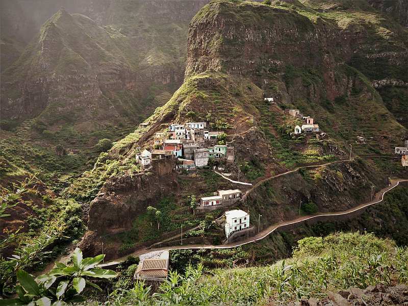 Terrassenfelder auf Santo Antao, Kapverden