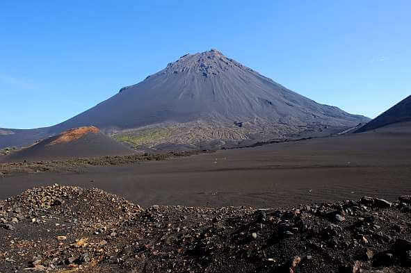 Blick auf den Pico do Fogo Kap Verden - Vulkanlandschaften