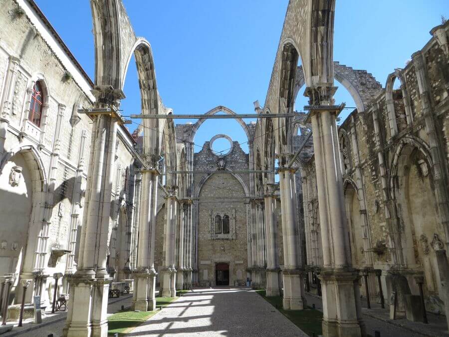 Die Ruinen des Convento do Carmo in Lissabon