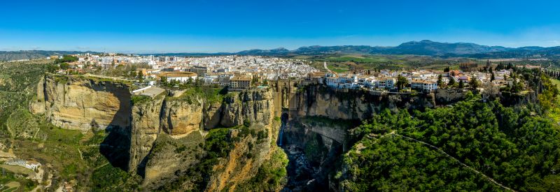 Blick auf die Schlucht und Stadt von Ronda
