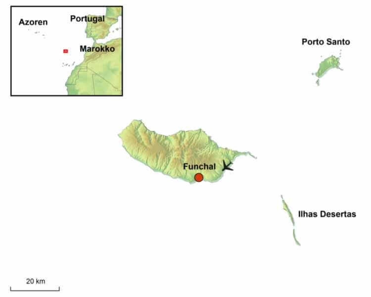 Madeira auf der Karte - Lage, Geografie, Klima